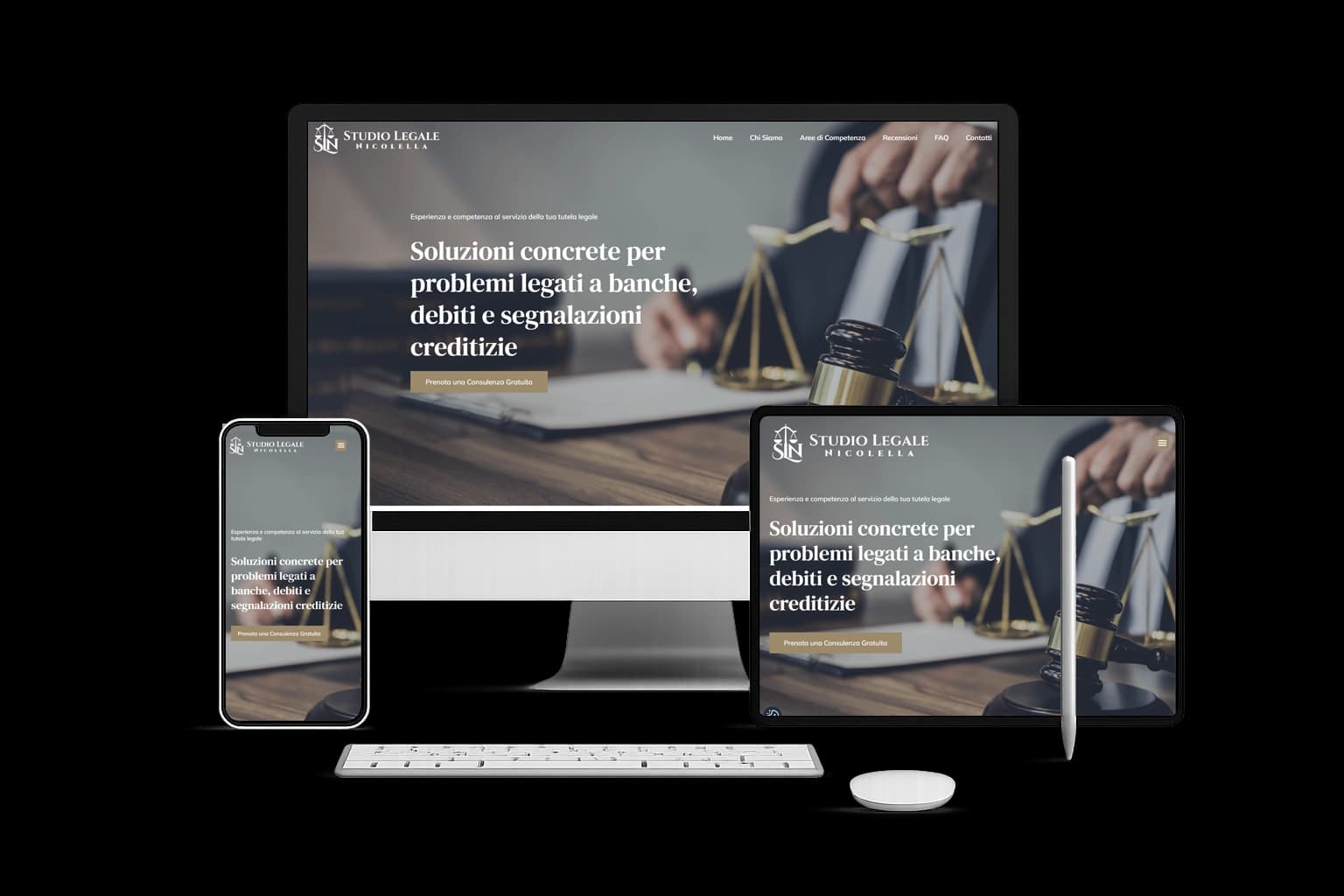 Mockup progetto Invisibile online, ora acquisisce clienti dal sito e da Google Maps